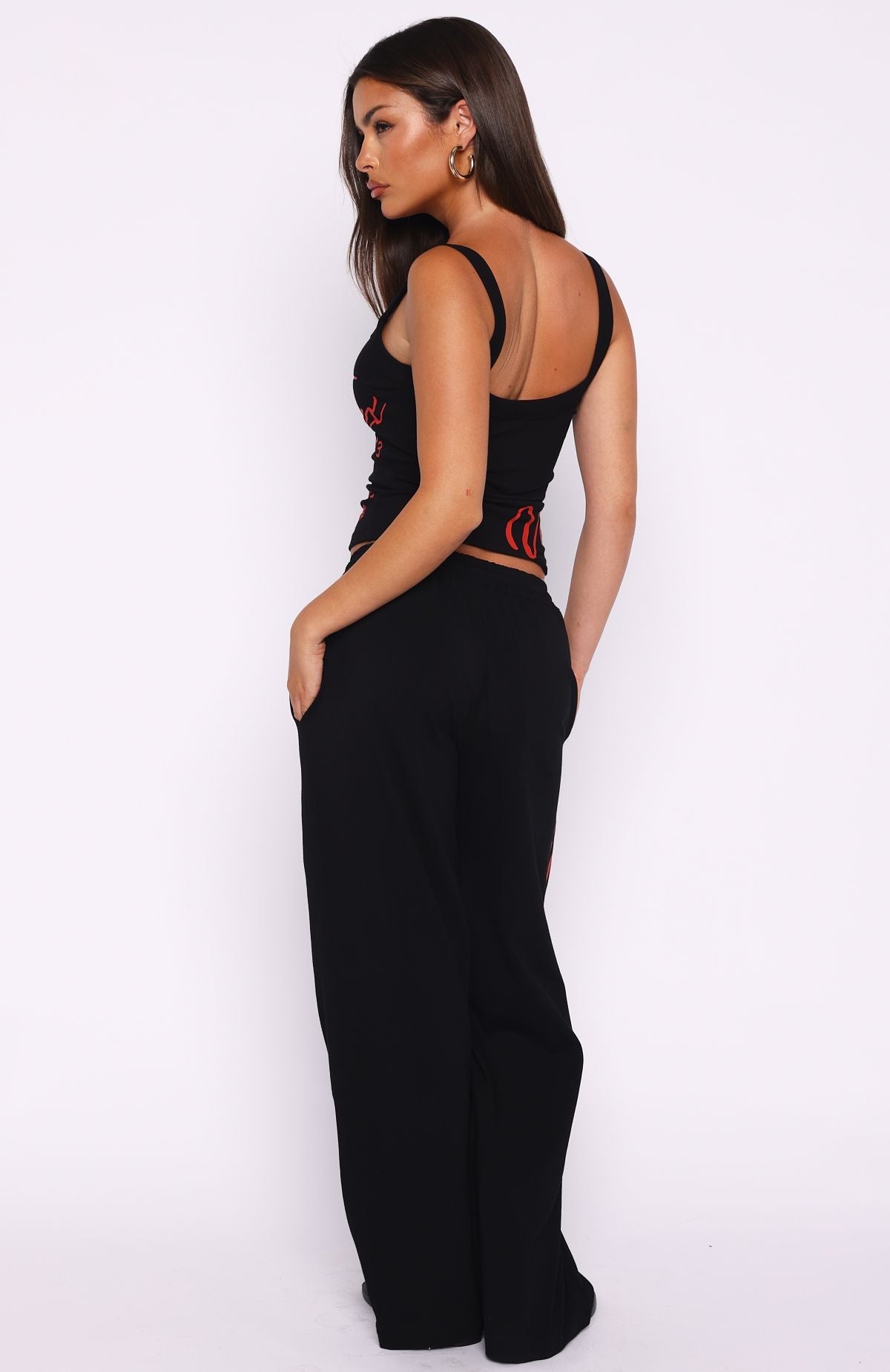 Never Fades Track Pants Black