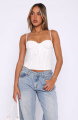 Way You Feel Bustier White