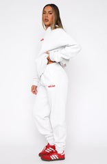 With Love In The Moment Sweatpants Grey Marle