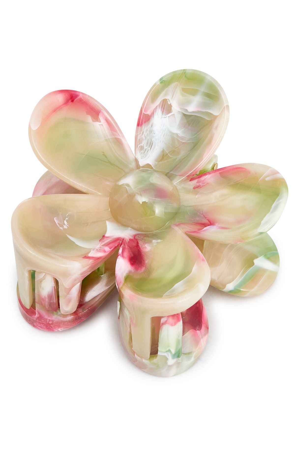 Romina Hair Clip Pink Marble