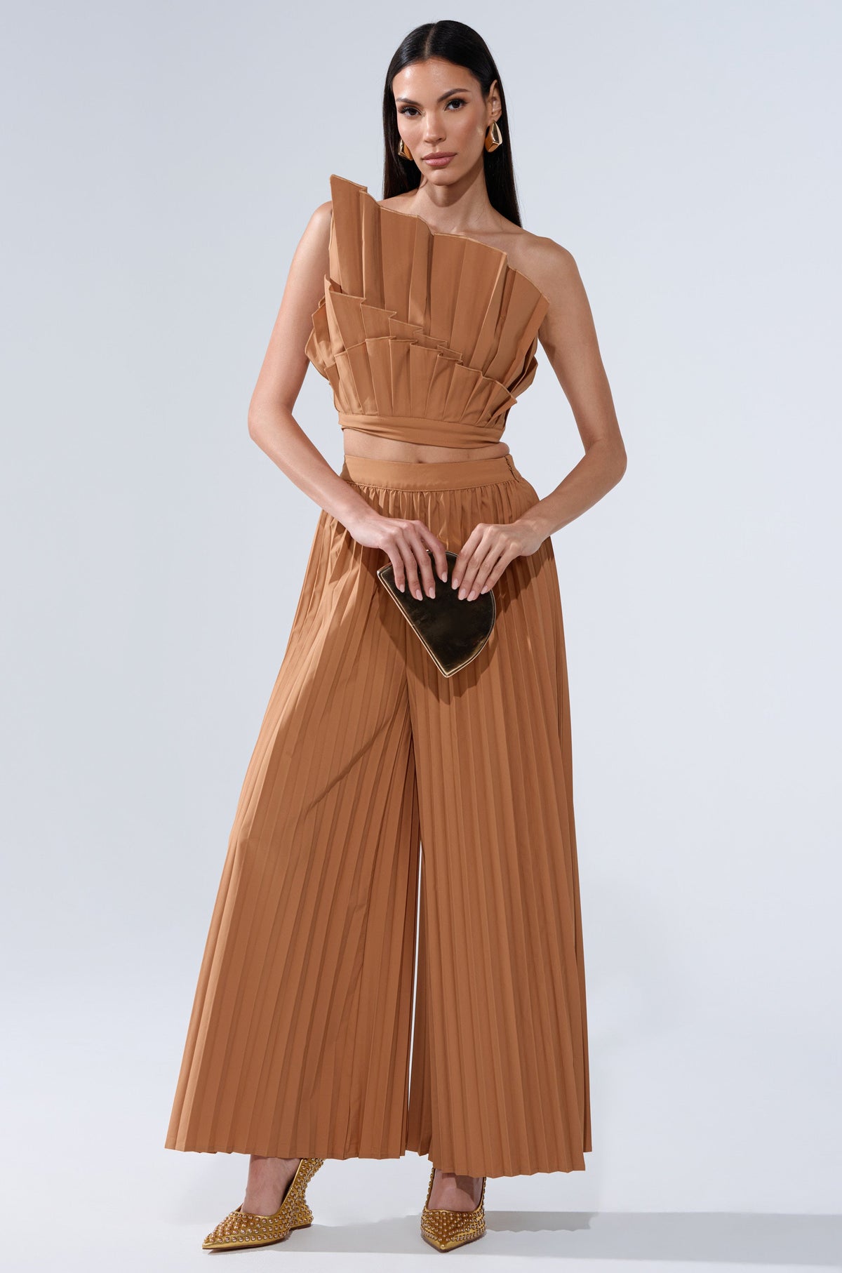 STAR OF THE NIGHT PLEATED PALAZZO PANT