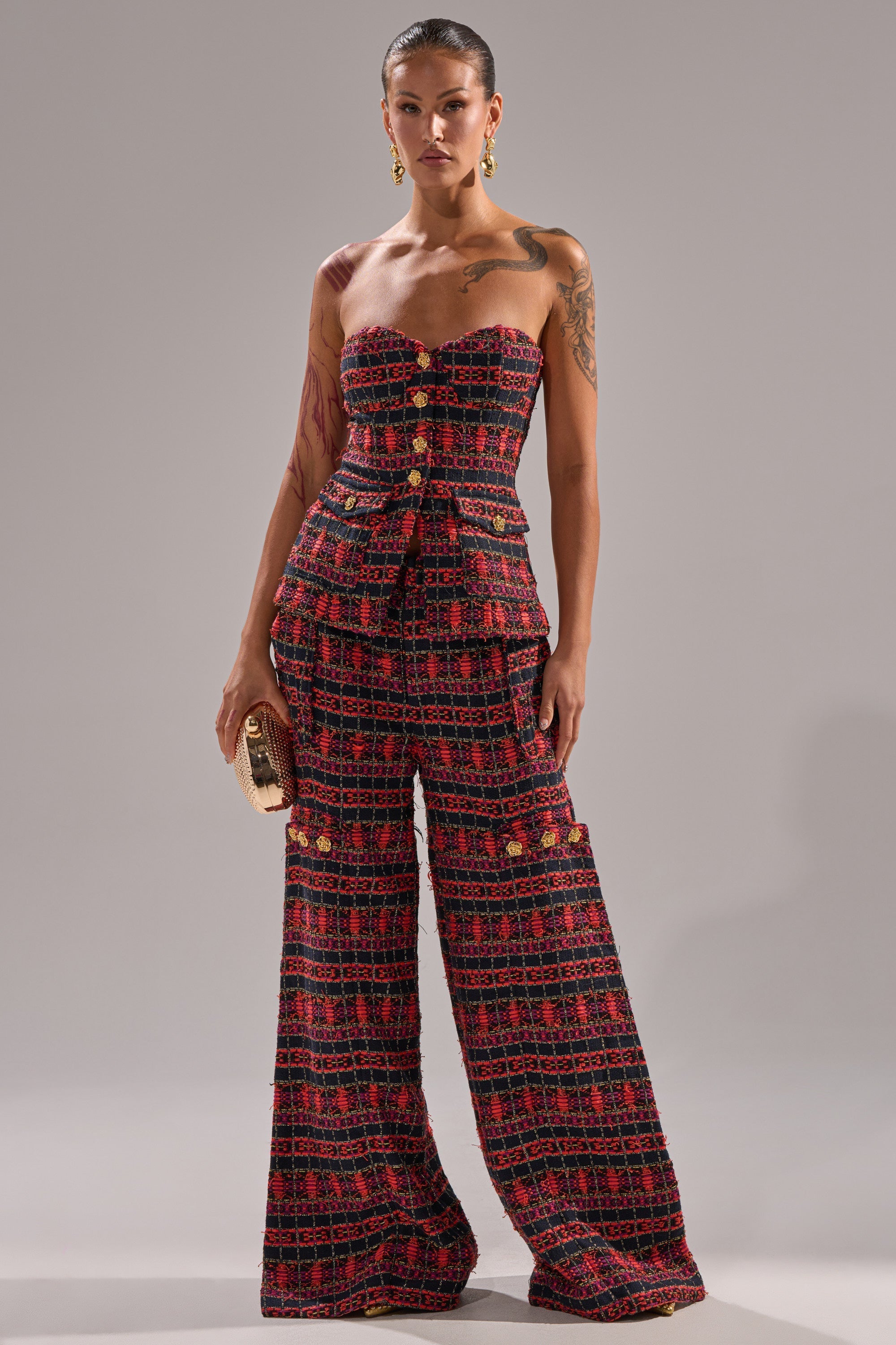 ONLY THINK ABOUT YOU TROUSER IN TWEED