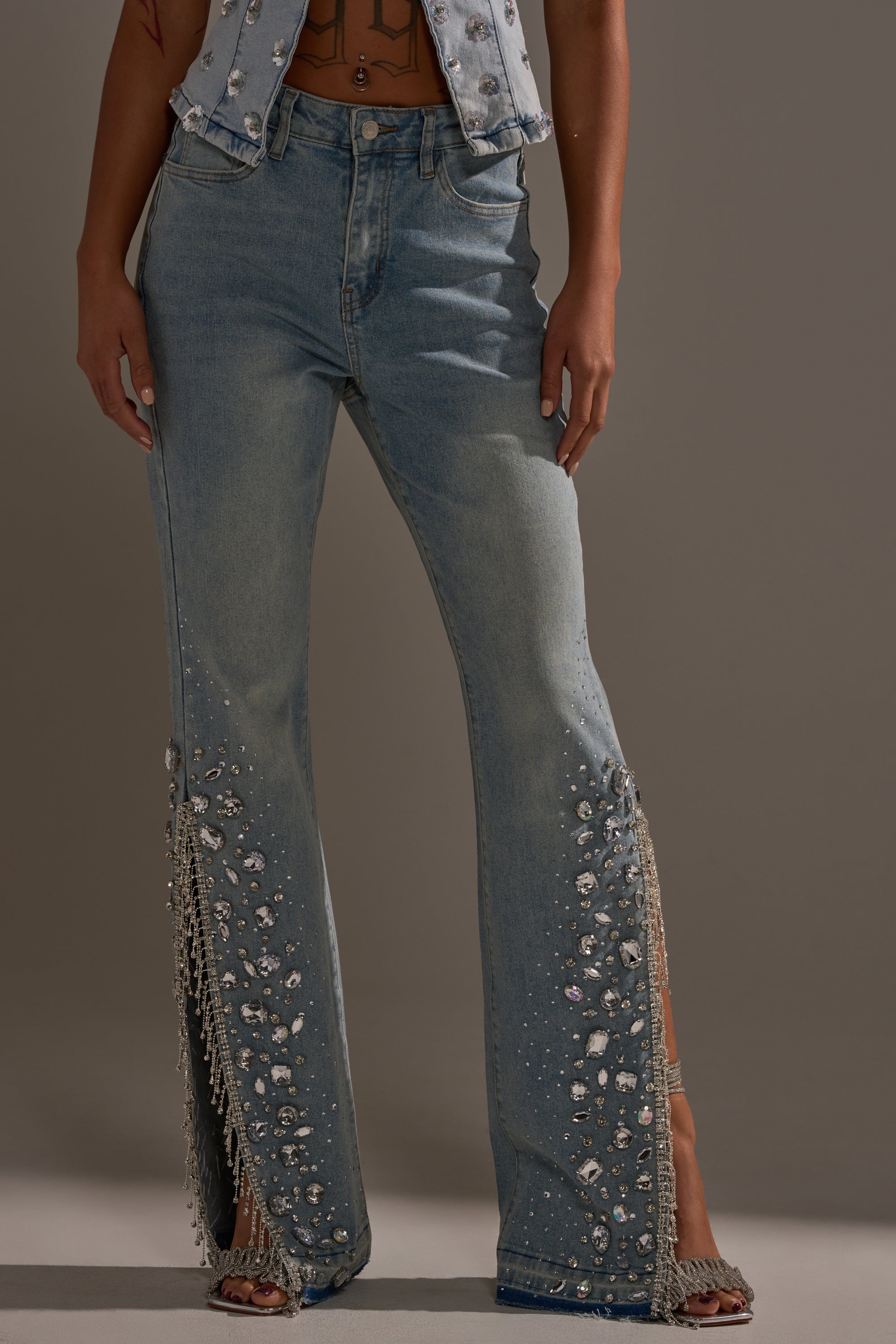 STAR GIRL RHINESTONE DENIM