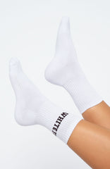 No Convincing Socks 2 Pack White/Choc/Blue