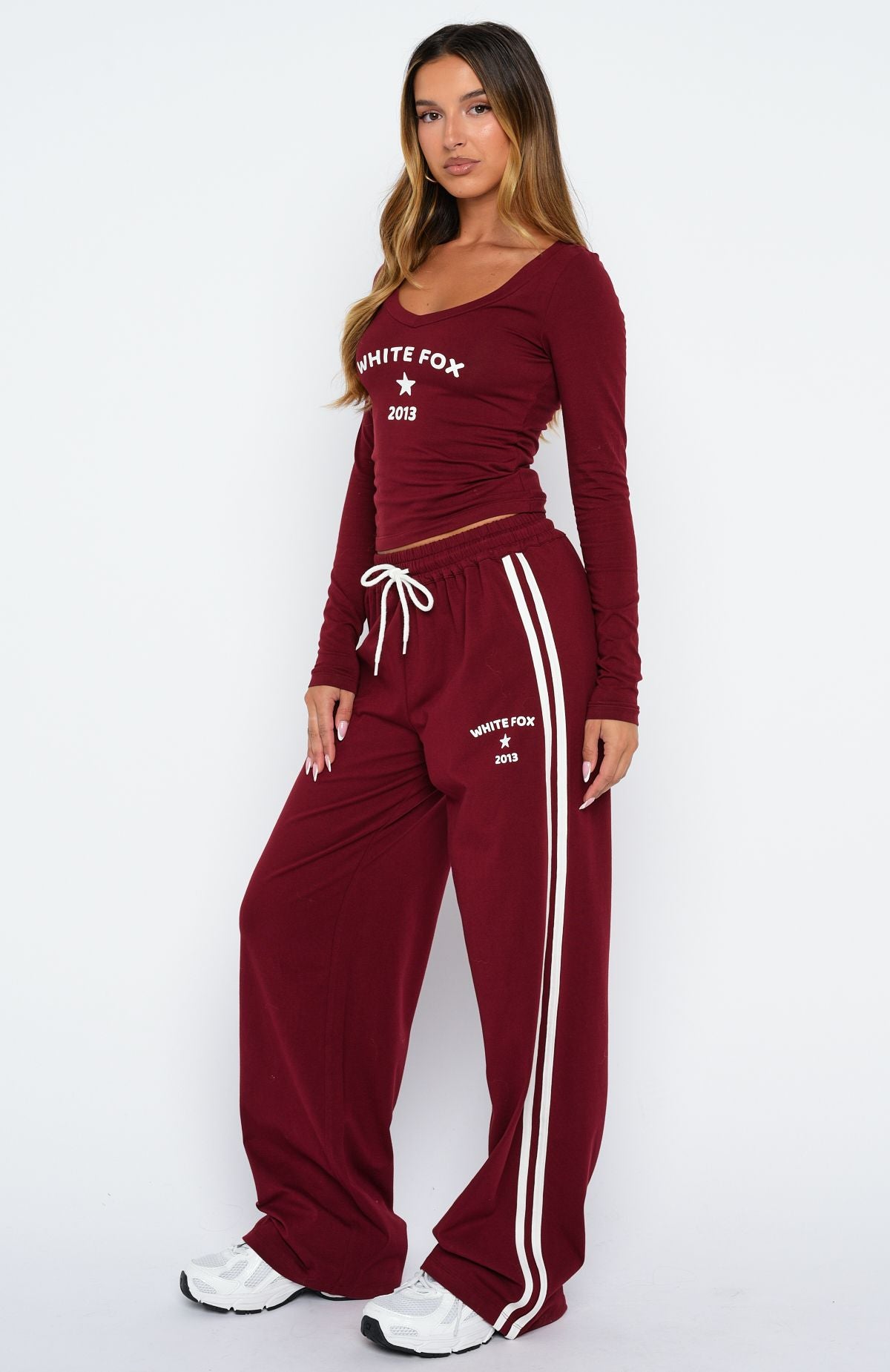 Found You Out Track Pants Burgundy