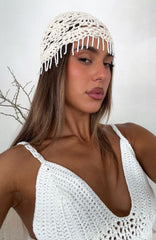 Maja Crochet Hat Cream