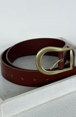 Austin Belt Brown/Gold