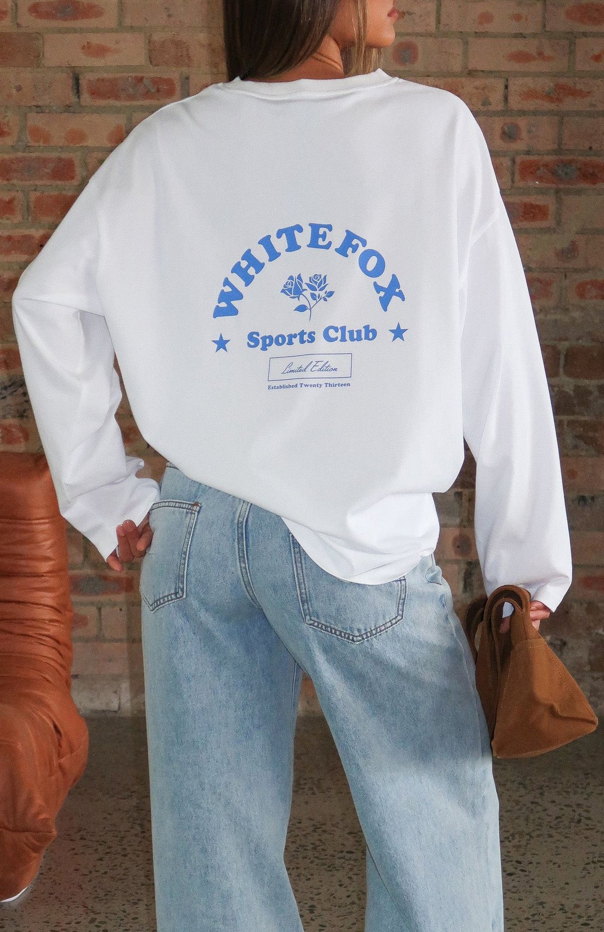 Little Bit Loud Oversized Long Sleeve Tee White