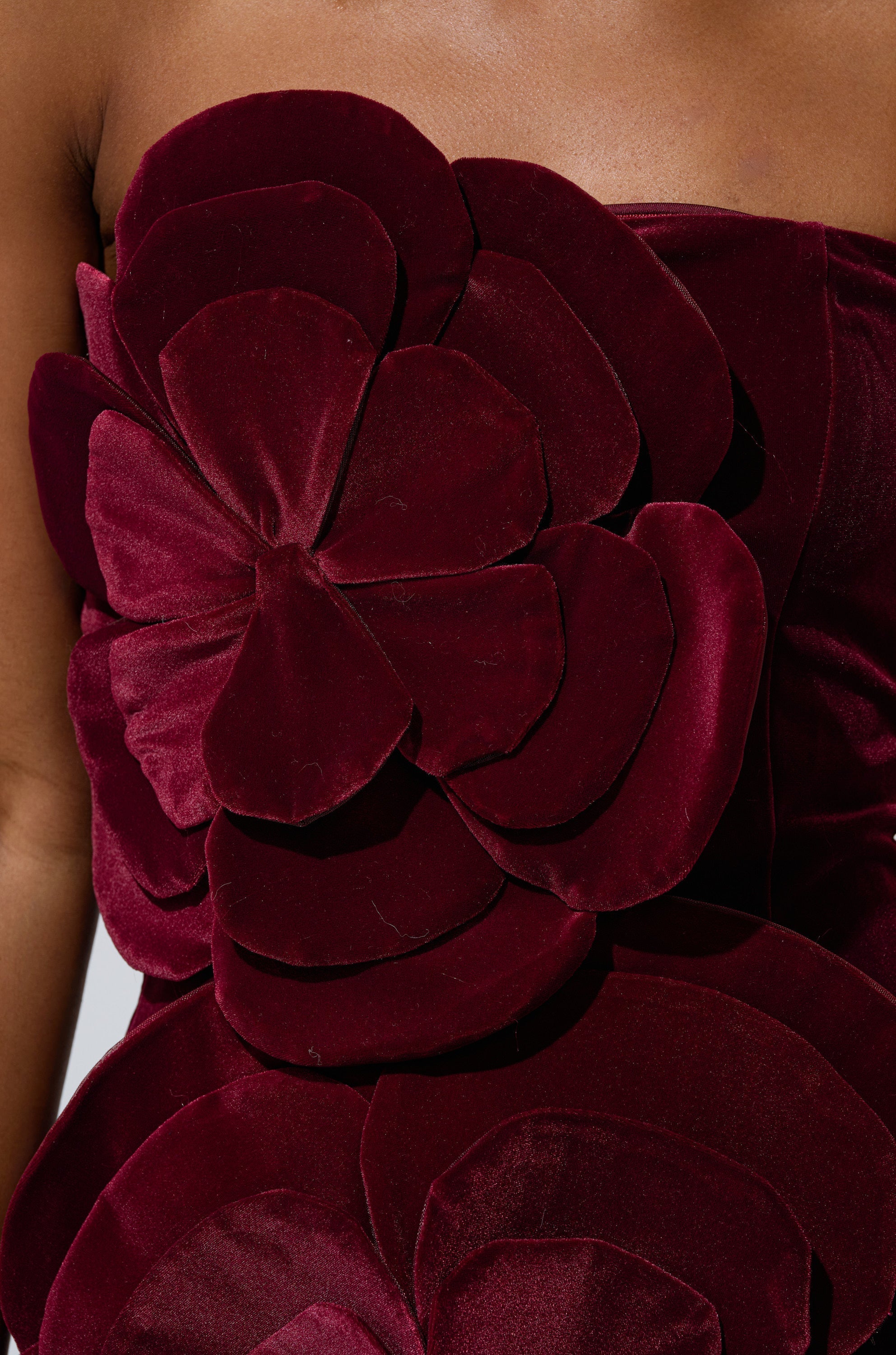 FLOWER POWER VELVET MINI DRESS