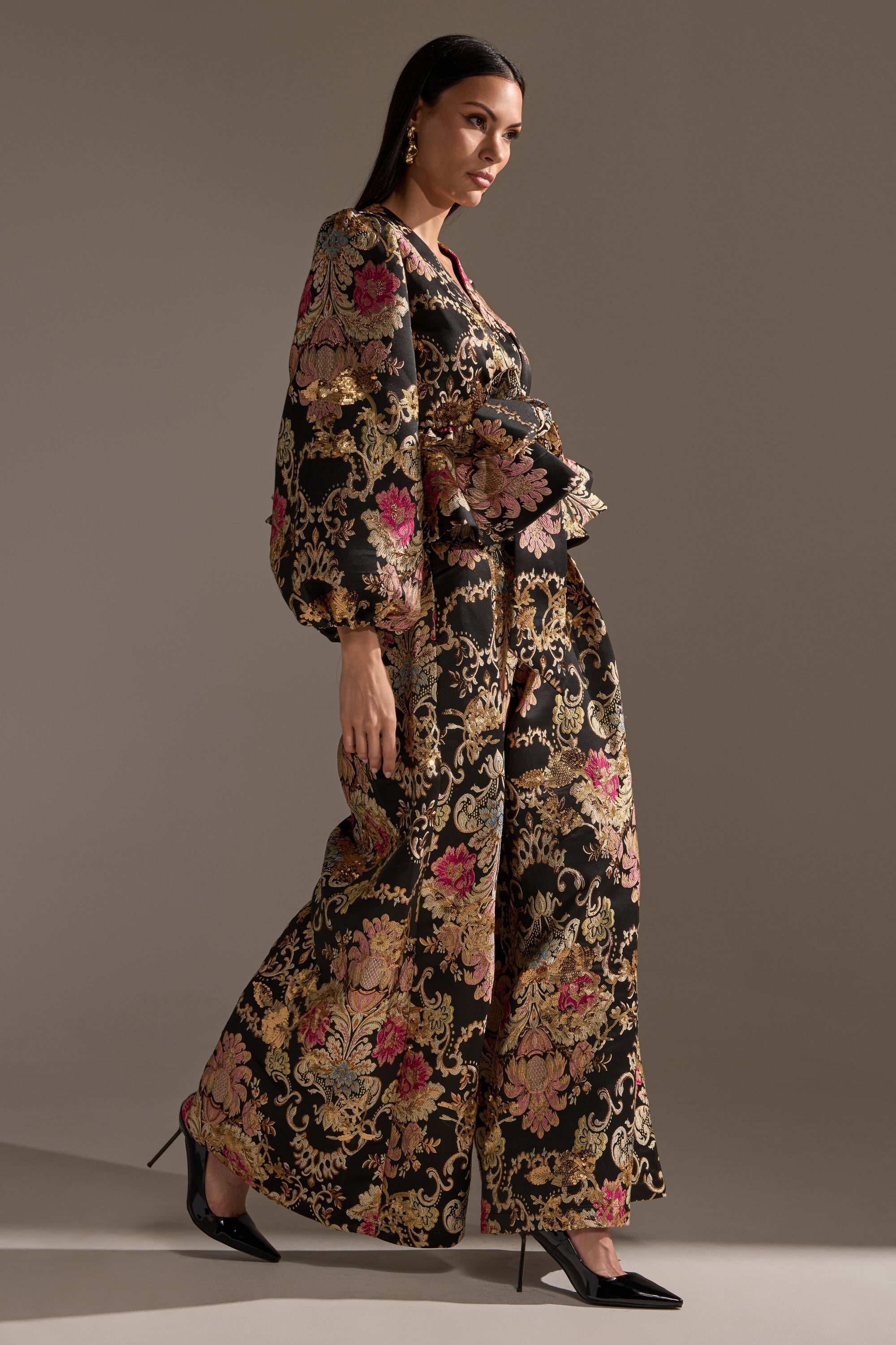 LUXE ENERGY BROCADE BLOUSE