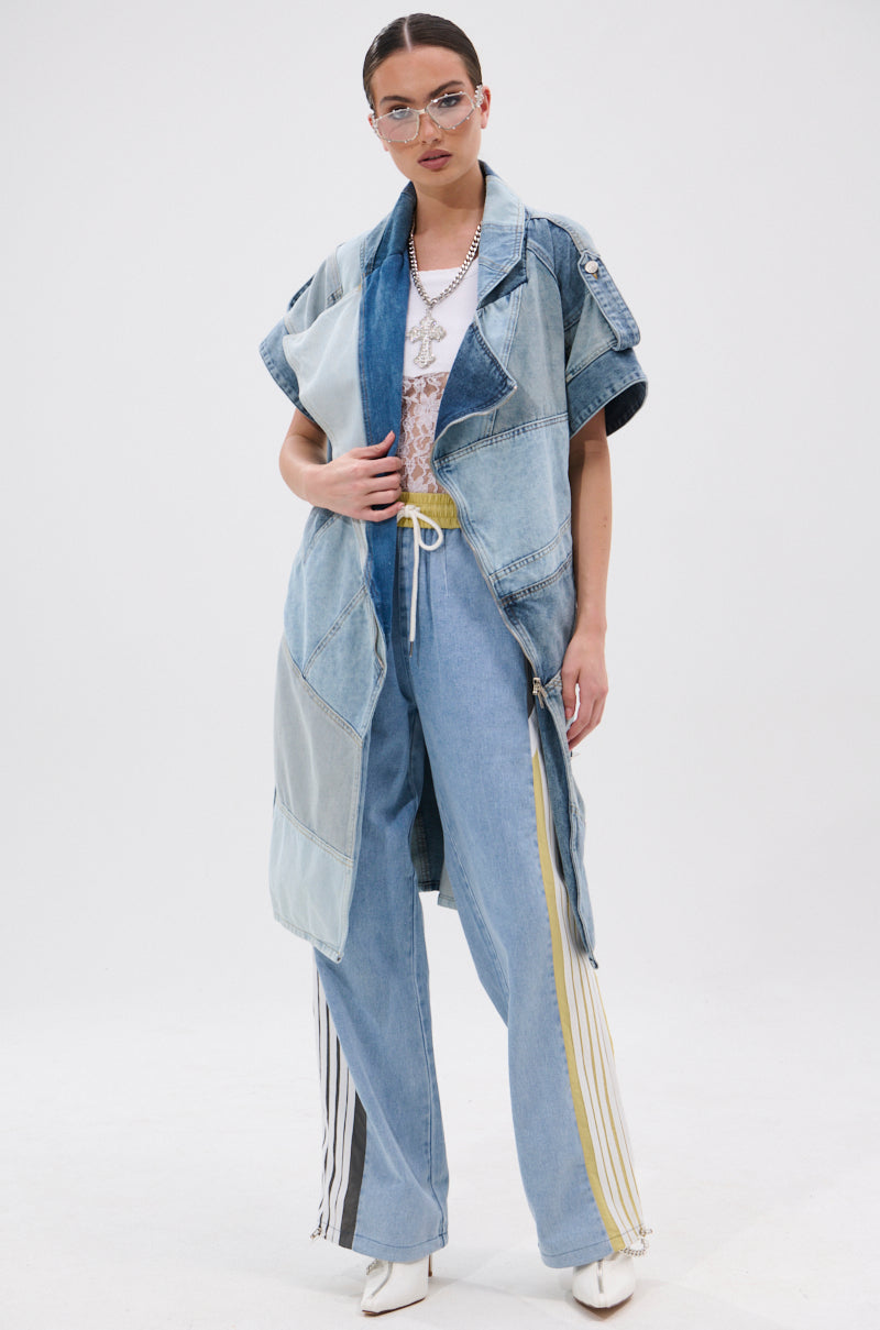 ALONE AGAIN DENIM TRACK PANT