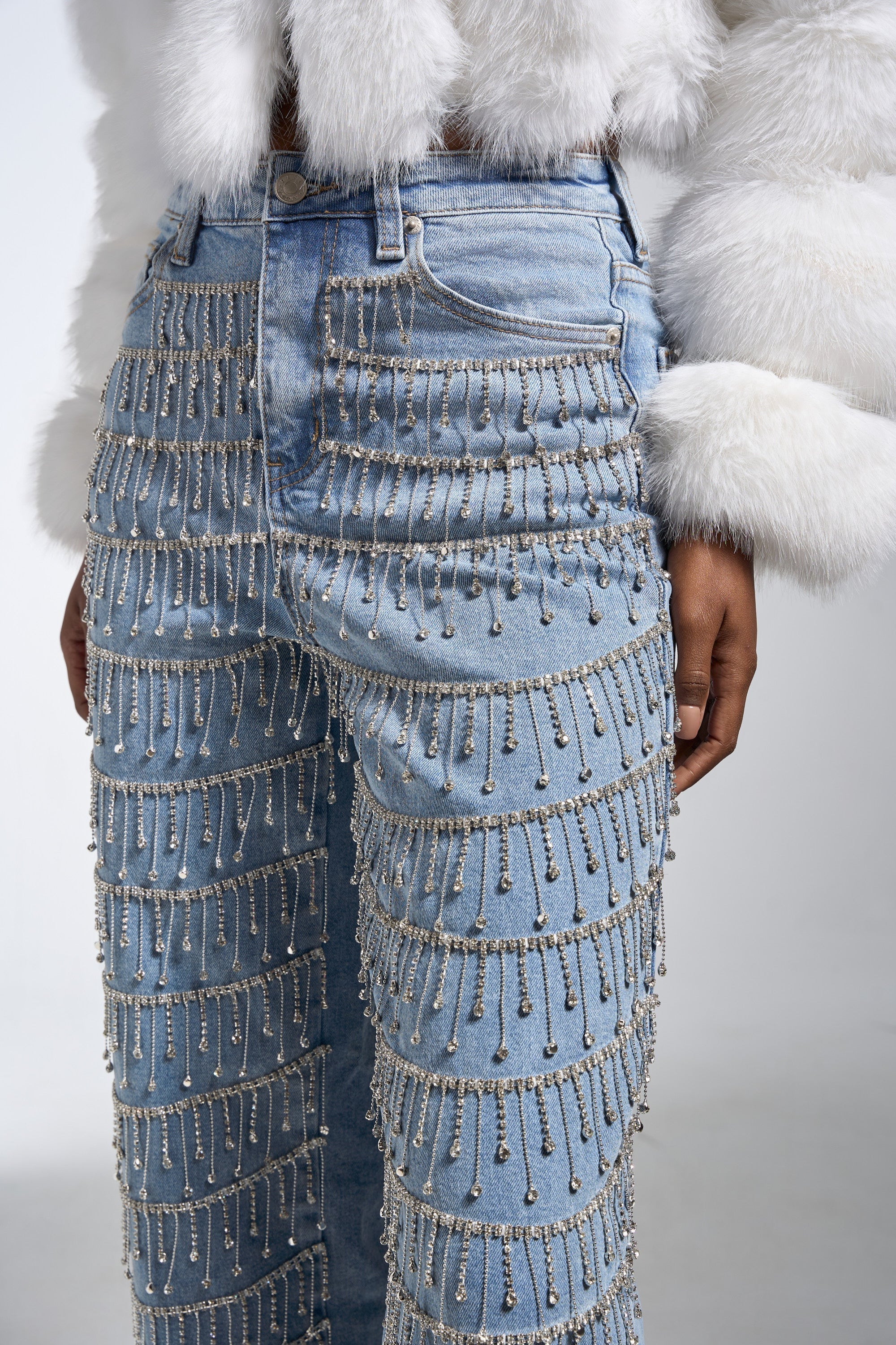 DRIP DRIP EMBELLISHED DENIM