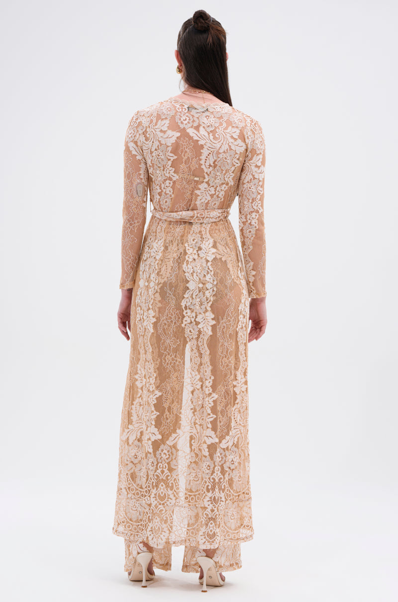 RESORT VIBES LONG LACE CARDIGAN