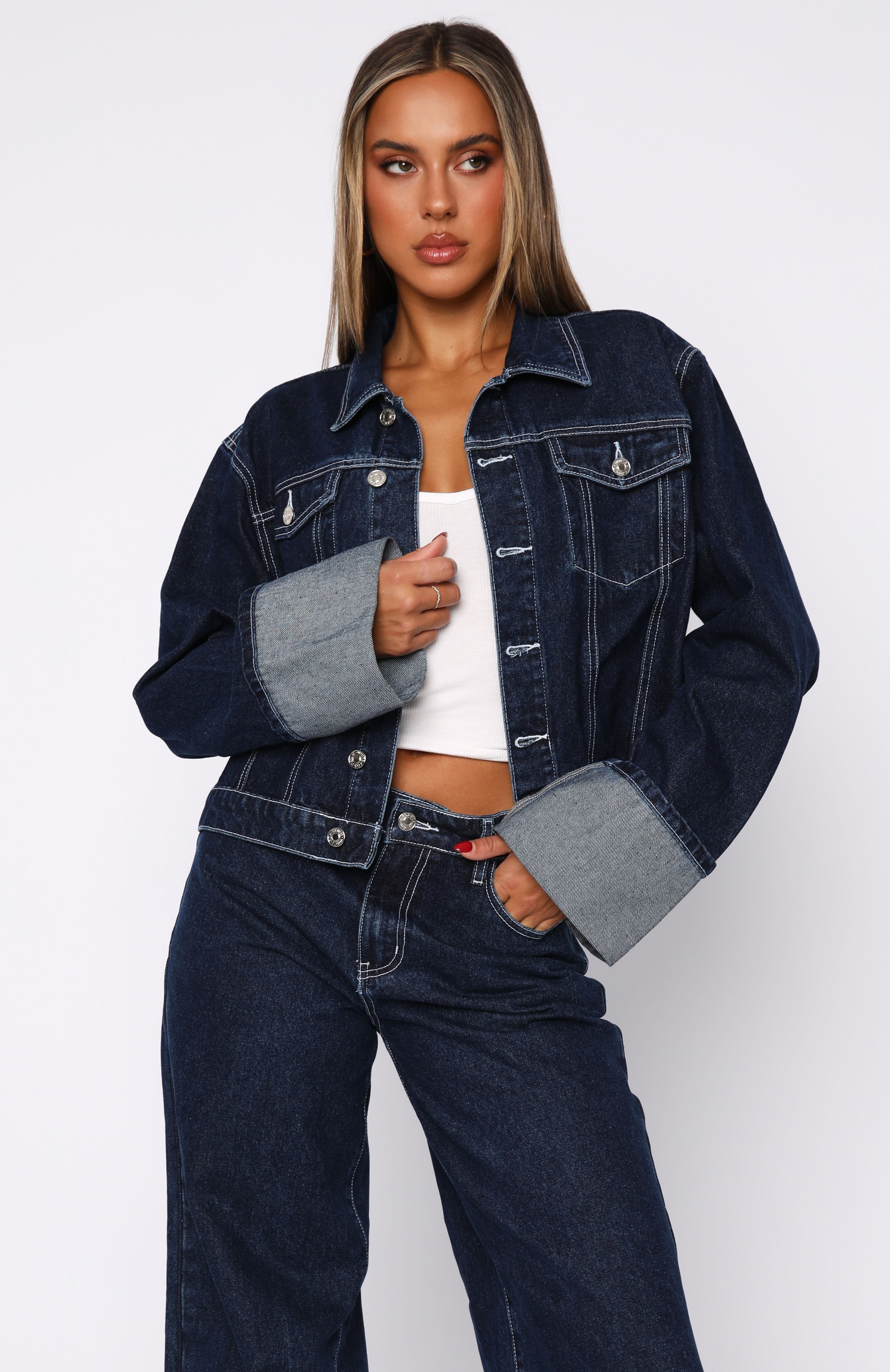 Charlotte Denim Jacket Dark Indigo