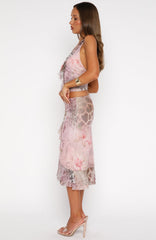 Let It Breathe Midi Skirt Paisley Dreams