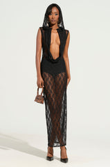 ALL ABOUT THE DRAMA LACE MAXI DRESS