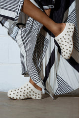 AZALEA WANG DARWIN STUD FLAT CLOG IN BONE