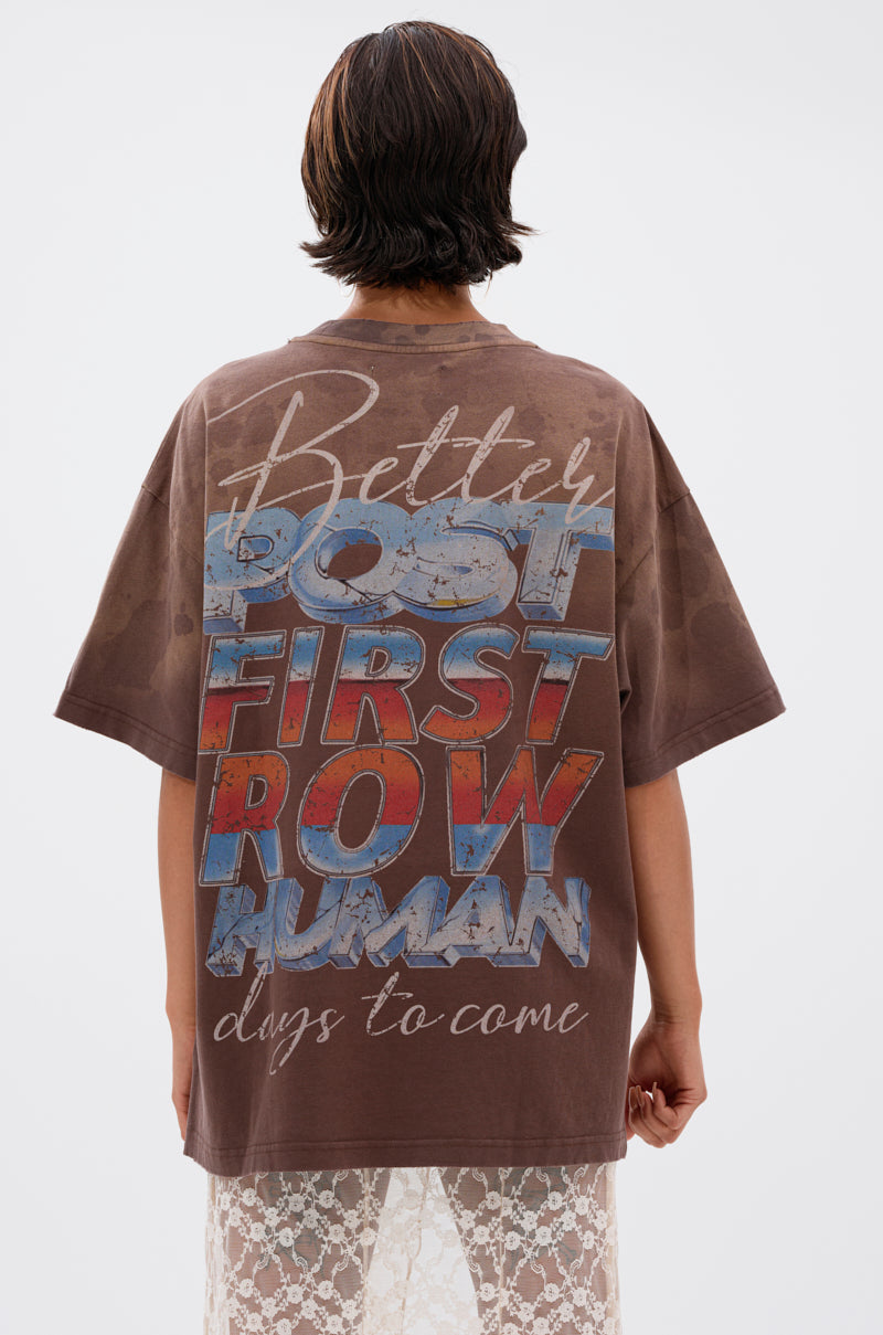 POST HUMAN OVERSIZED GRAPHIC TEE