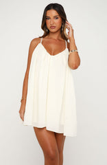 Whimsical Feelings Mini Dress Off White