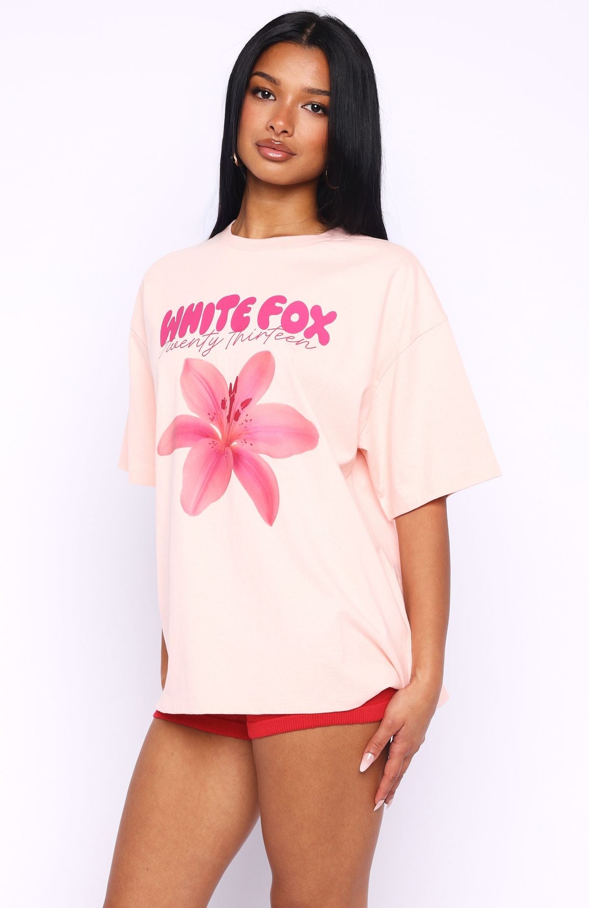Got That Glow Oversized Tee Peach