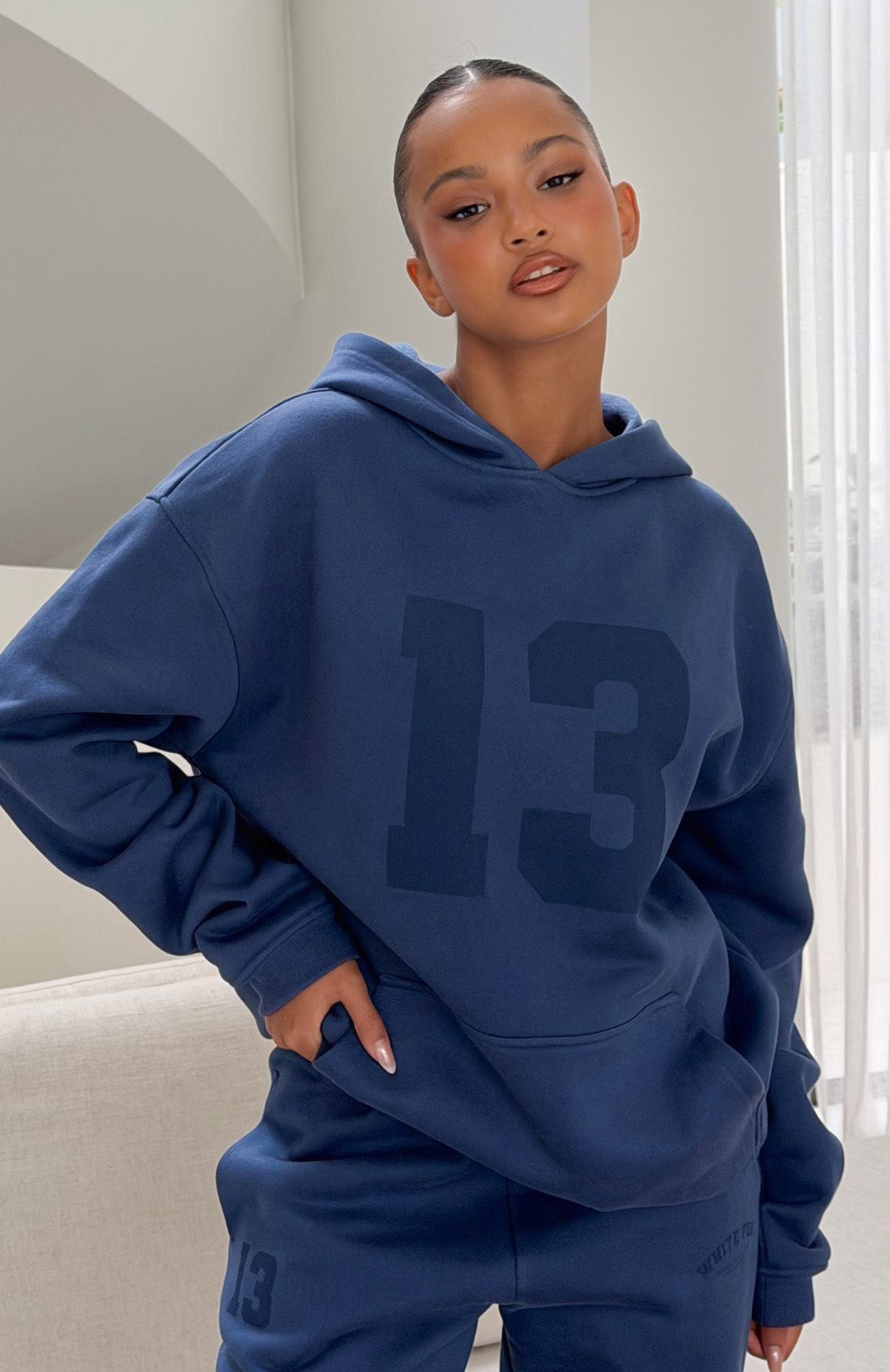 It's Your Chance Oversized Hoodie Navy