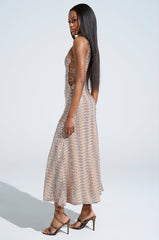 WOKE UP IN IBIZA CROCHET MIDI DRESS