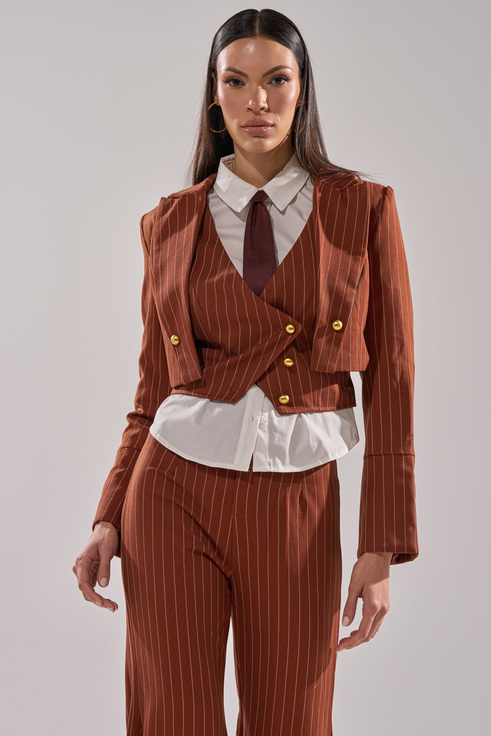 BUSINESS FIRST STRIPE BLAZER