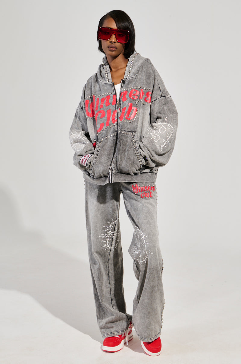 WINNERS CLUB WIDE LEG JOGGER
