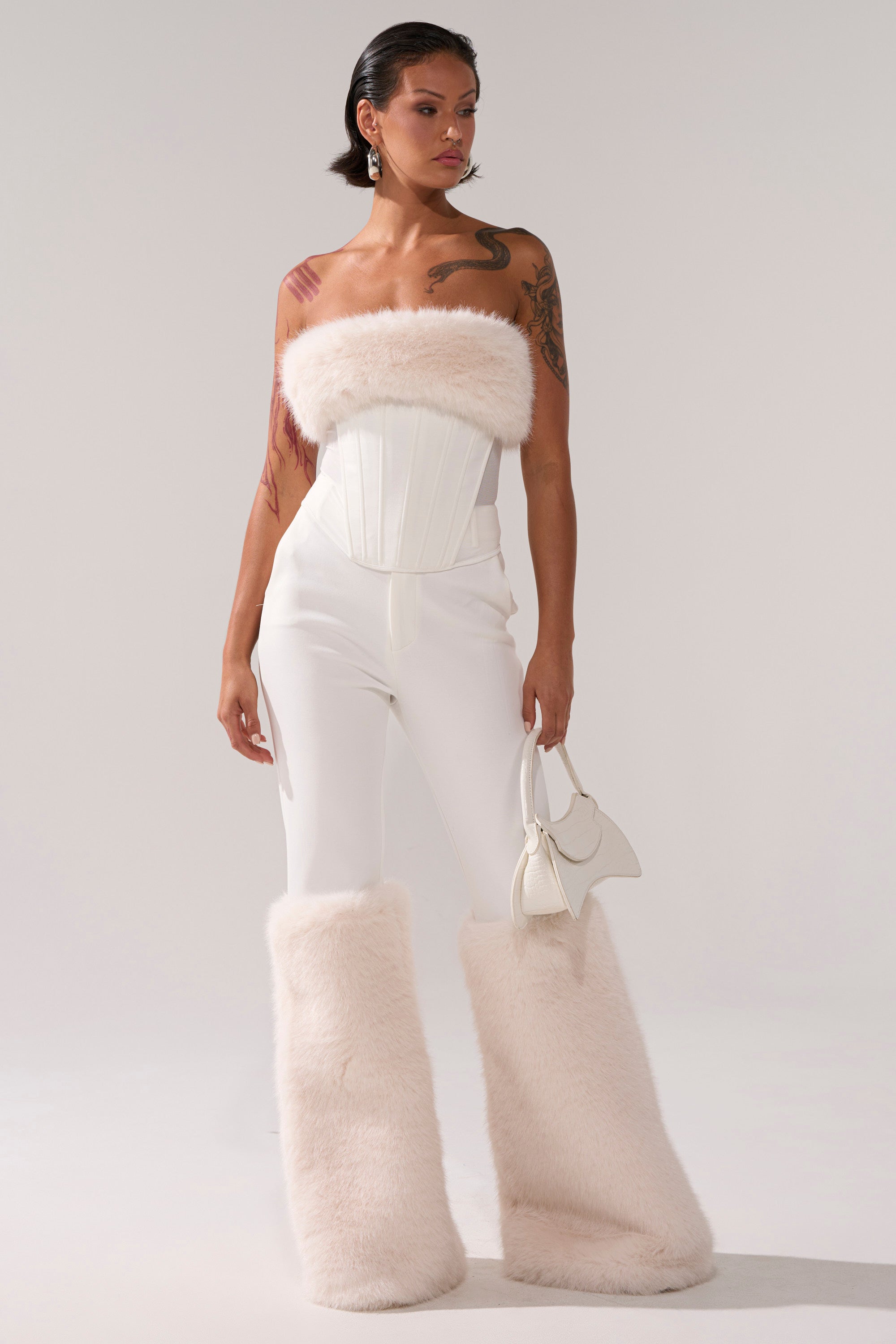 SNOW BUNNY TROUSER WITH FUR CUFF