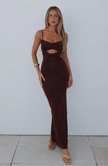 Hit The City Maxi Dress Chocolate