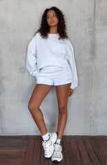 Test Drive Oversized Sweater Grey Marle