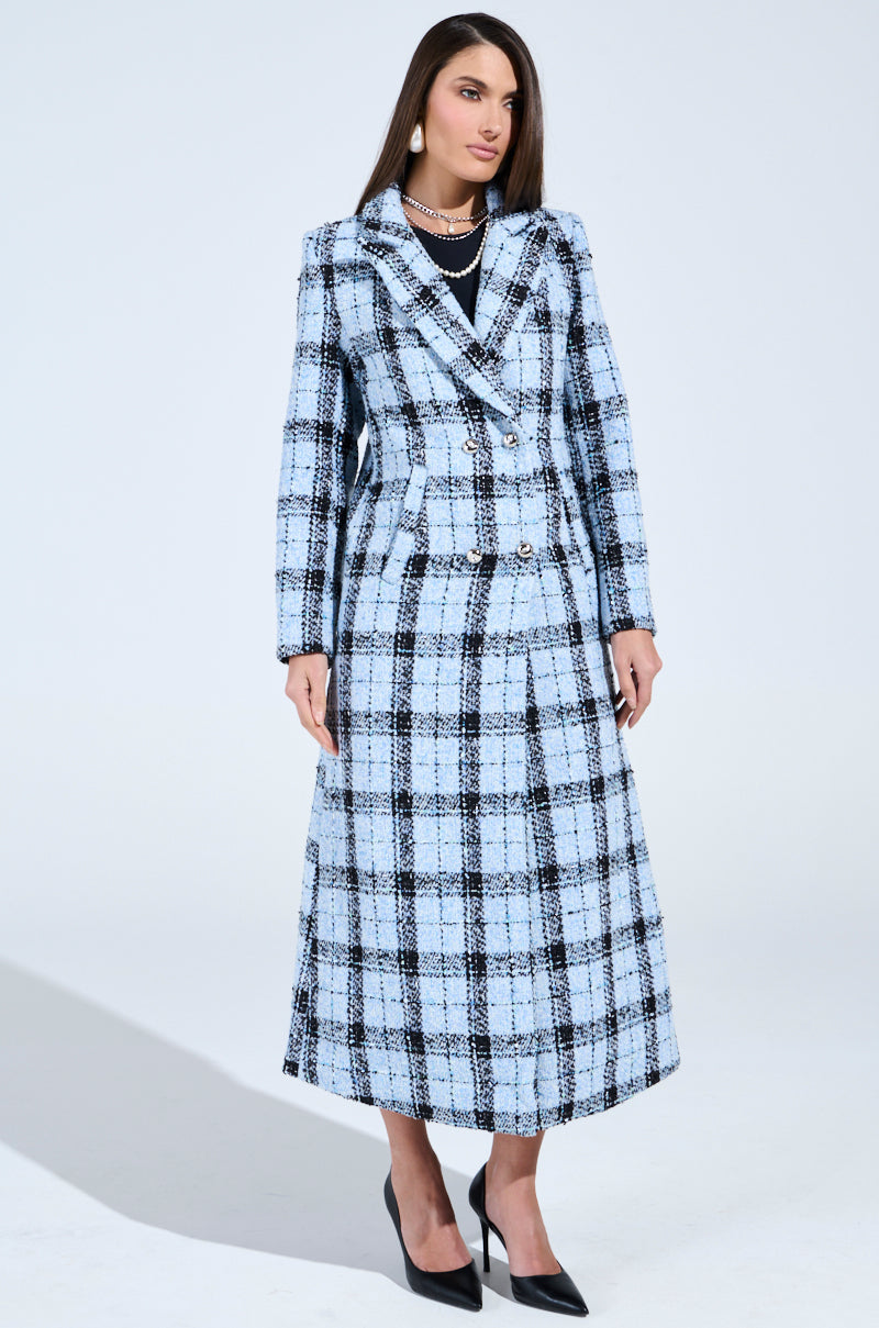 SMOOTH TRANSITION TWEED TRENCH