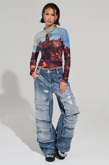 TO THE MOON DENIM PANT