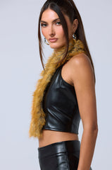 DONT TOUCH FUR BRALETTE