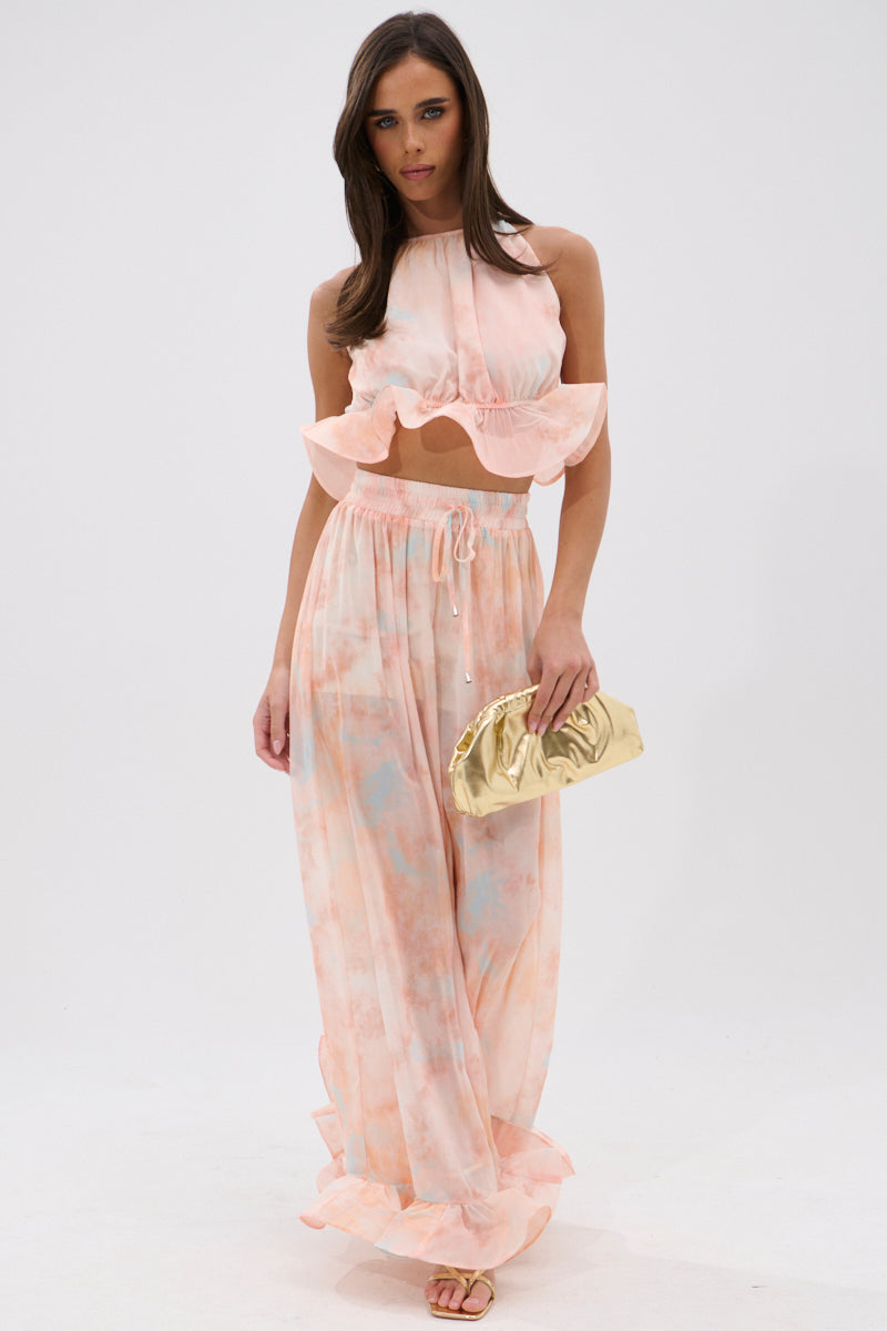COLORFUL SKY OMBRE PALAZZO PANT