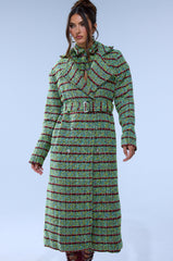 IT'S GIVING LUCK TWEED TRENCH