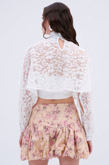 THE PERFECT LONG SLEEVE LACE BLOUSE