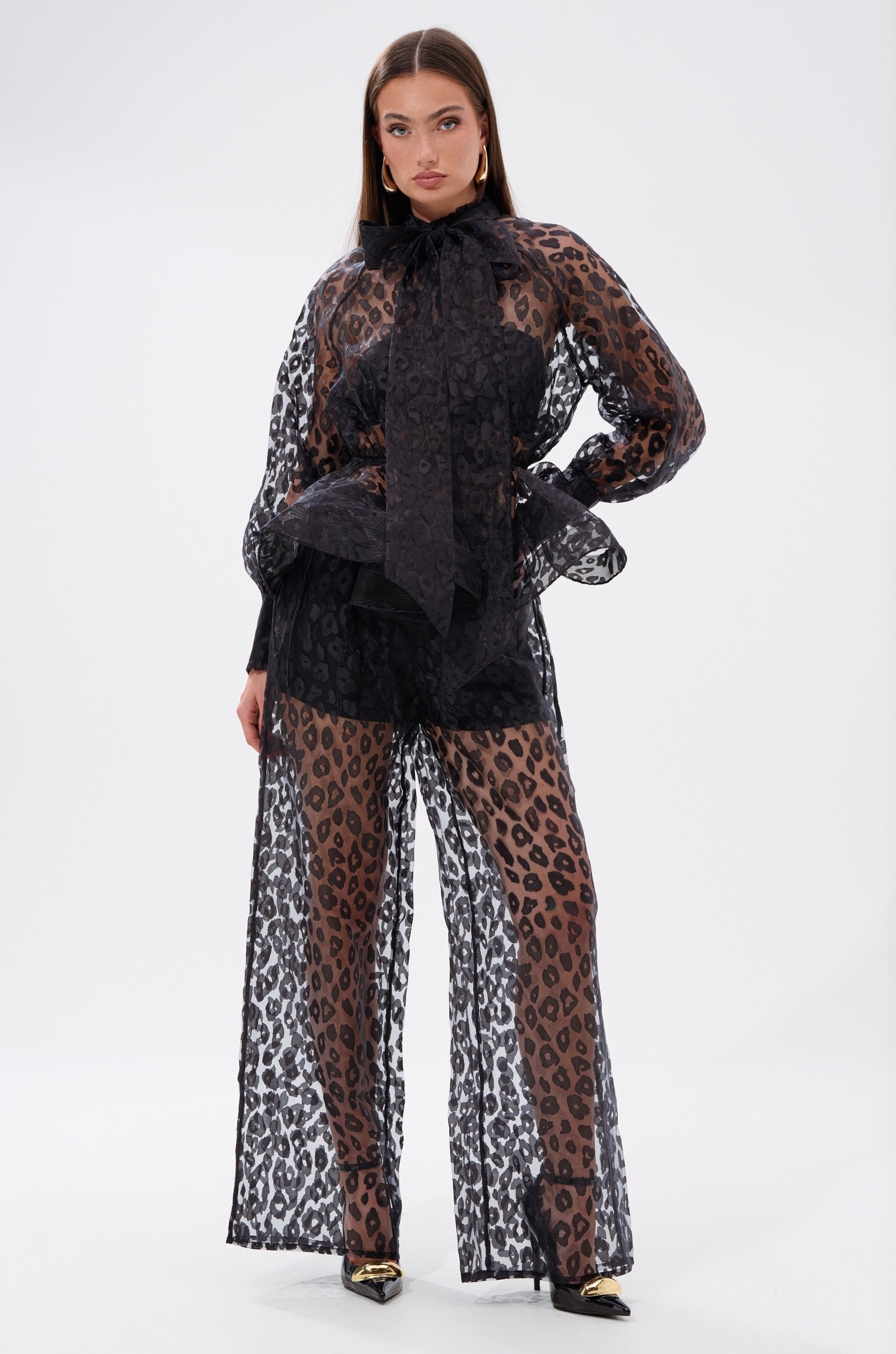 CHEETAH SISTA PALAZZO PANT