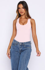 Lights Down Low Bodysuit Baby Pink