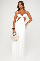 Tessara Twist Maxi Dress Off White