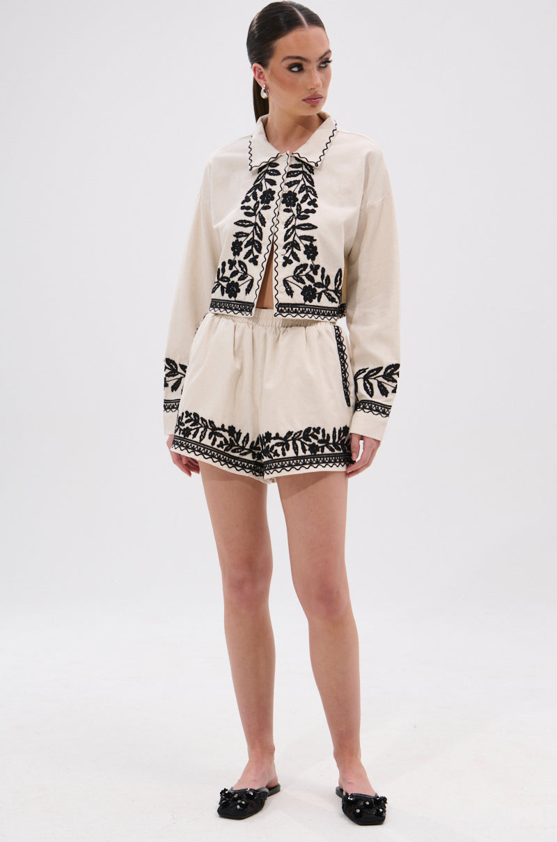 FOREVER AND EVER FLORAL BUTTON DOWN