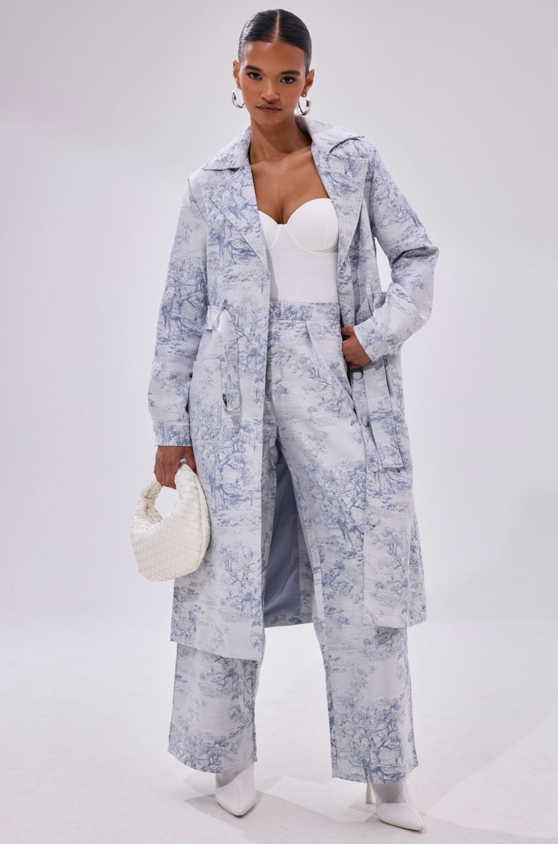 BOOKED N BUSY JACQUARD TROUSER
