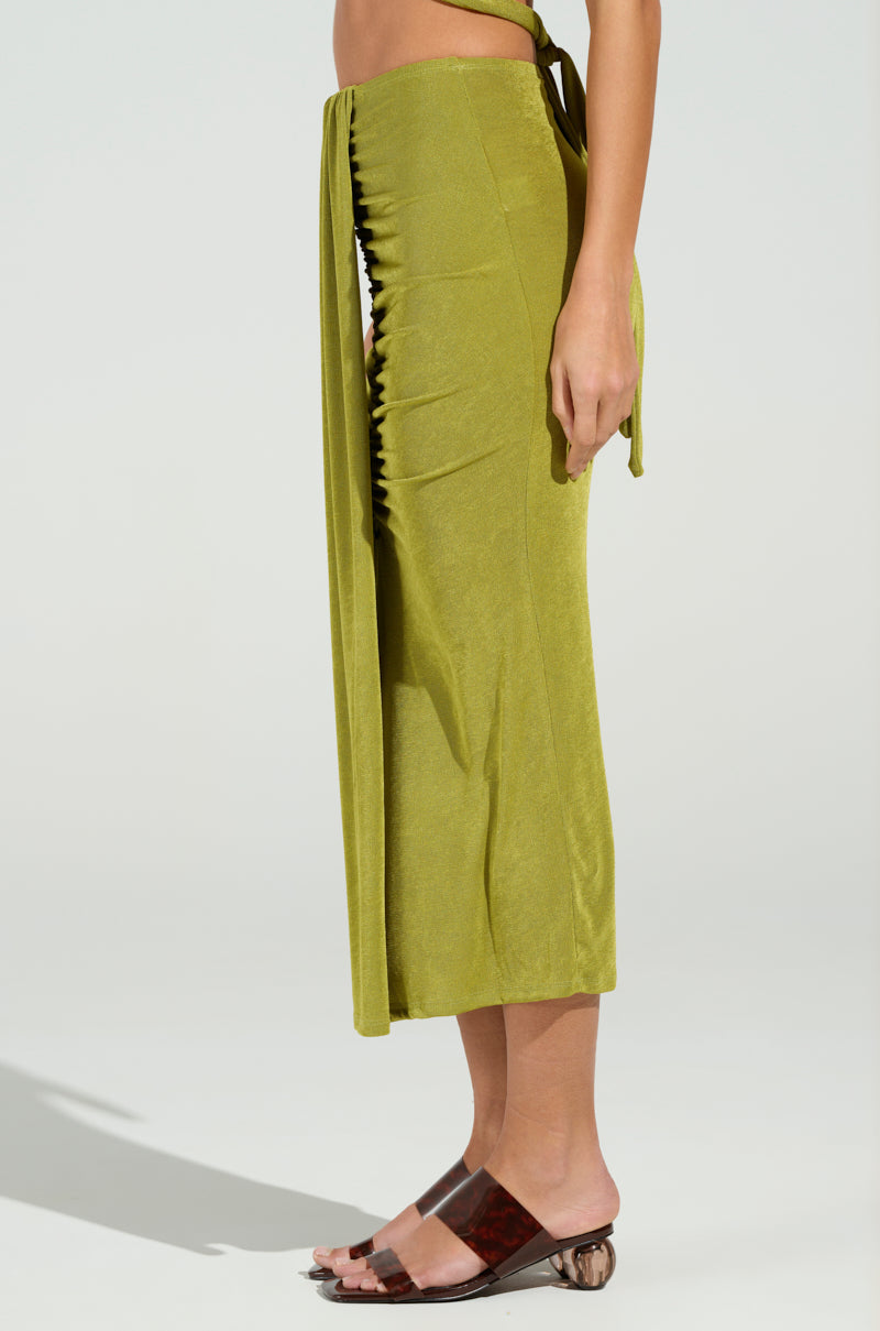 VANJA SLINKY MIDI SKIRT