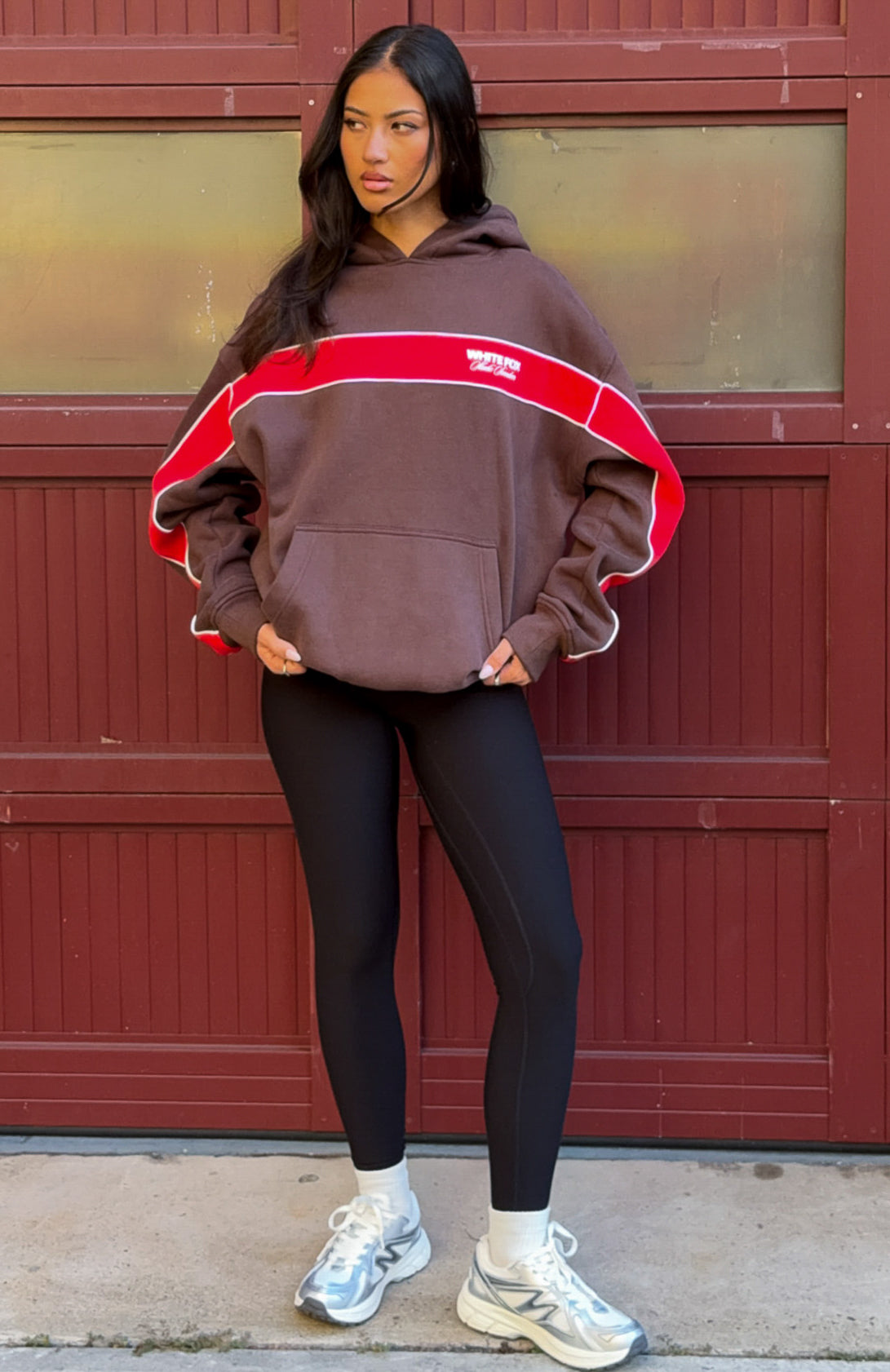 Studio 17 Jules Oversized Hoodie Chocolate