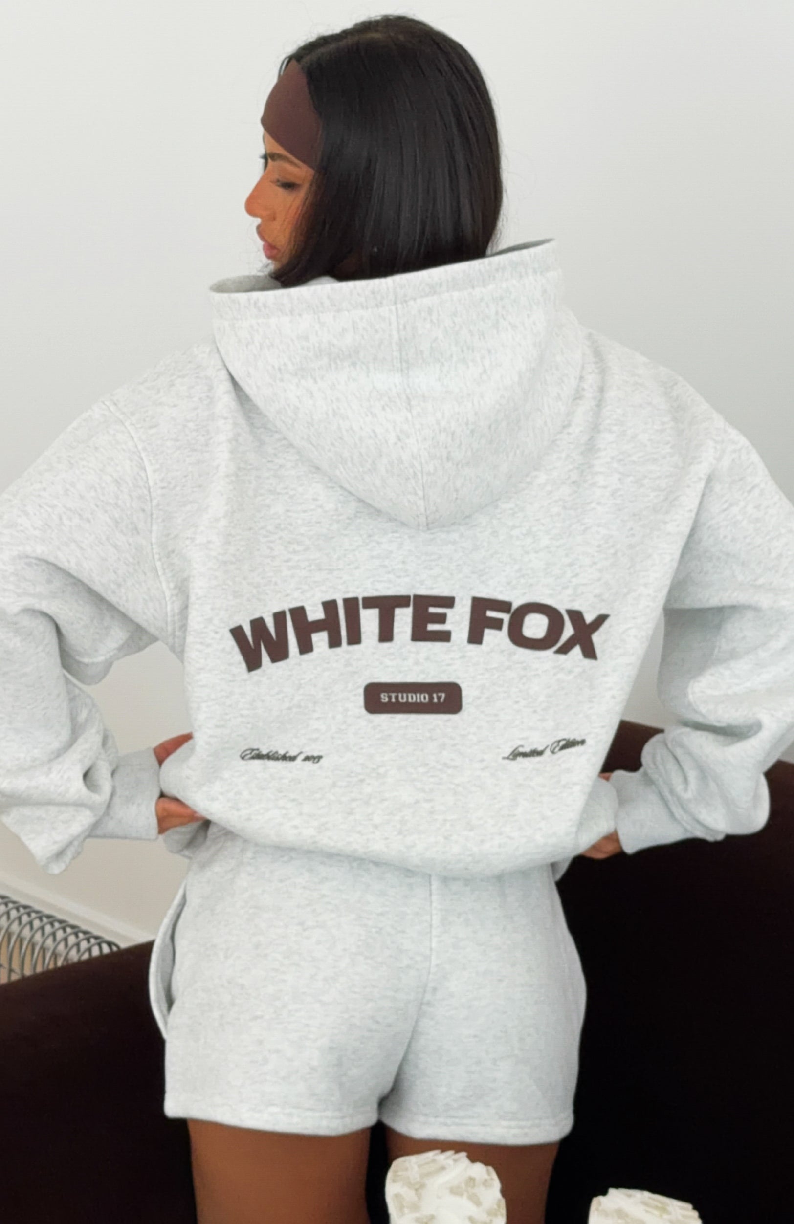 Studio 17 Raven Oversized Hoodie Grey Marle