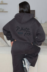 Studio 17 Willa Boxy Zip Front Hoodie Charcoal