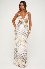 Mariposa Maxi Dress Stonewash