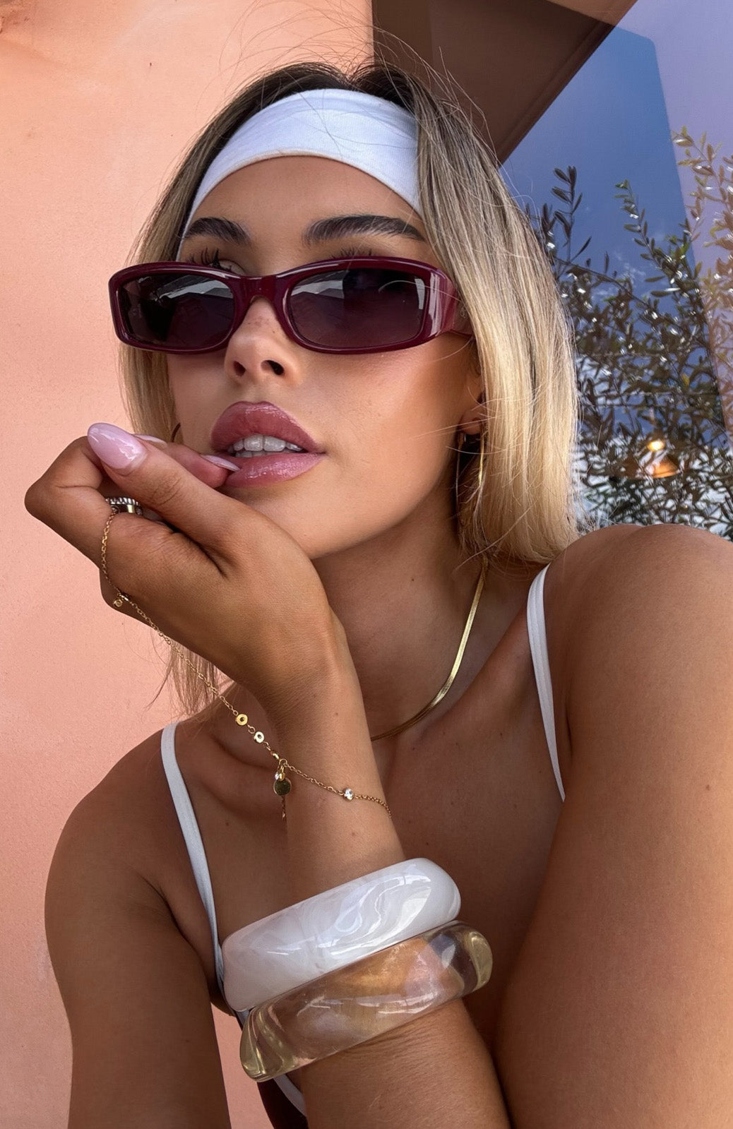 Tash Headband White
