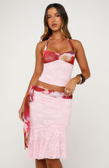 All Smiles Halter Top Berry Nectar