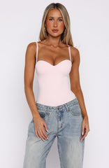 Stuck To You Bodysuit Baby Pink